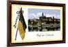 Leitmeritz Region Aussig,Ort, Dampfer Kaiser Wilhelm-null-Framed Giclee Print