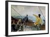 Leiv Eiriksson Discovers America-Christian Krohg-Framed Giclee Print