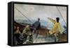 Leiv Eiriksson Discovers America-Christian Krohg-Framed Stretched Canvas