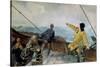 Leiv Eiriksson Discovers America-Christian Krohg-Stretched Canvas