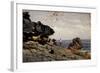 Lekeitio Beach, Ca. 1872-Carlos de Haes-Framed Giclee Print