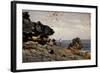 Lekeitio Beach, Ca. 1872-Carlos de Haes-Framed Giclee Print