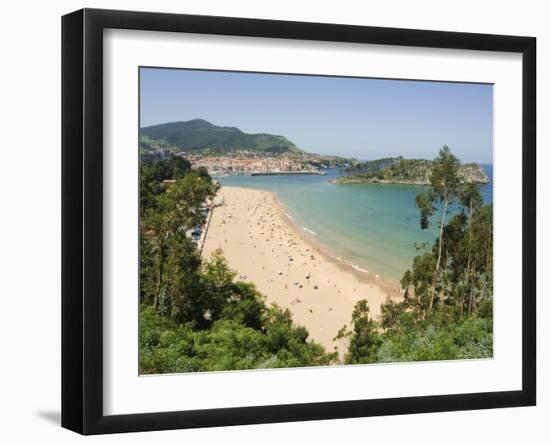 Lekeitio Beach, Euskadi (Basque Country) (Pais Vasco), Spain, Europe-Christian Kober-Framed Photographic Print