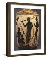 Lekythos Depicting Javelin Throwers-null-Framed Giclee Print