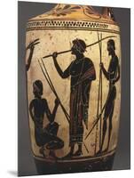 Lekythos Depicting Javelin Throwers-null-Mounted Giclee Print