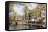 Leliegracht, Amsterdam, Netherlands, Europe-Amanda Hall-Framed Stretched Canvas