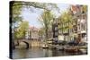 Leliegracht, Amsterdam, Netherlands, Europe-Amanda Hall-Stretched Canvas