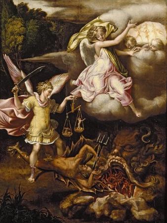 St Michael Subduing Satan and Weighing the Souls of the Dead, C. 1540 - 1549