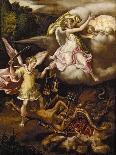 St Michael Subduing Satan and Weighing the Souls of the Dead, C. 1540 - 1549-Lelio Orsi da Novellara-Framed Giclee Print