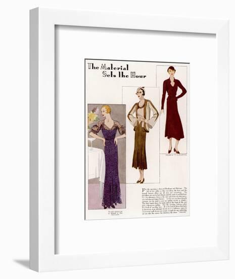 Lelong Fashions 1932-null-Framed Art Print