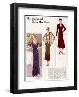 Lelong Fashions 1932-null-Framed Art Print