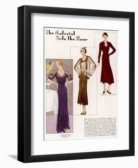 Lelong Fashions 1932-null-Framed Art Print