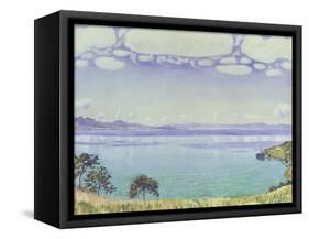 Leman Lake Seen from Chexbre-Ferdinand Hodler-Framed Stretched Canvas