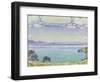 Leman Lake Seen from Chexbre-Ferdinand Hodler-Framed Giclee Print