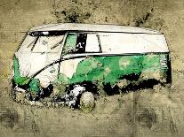 Volkswagen vw combi green-Lembayung senja studio-Giclee Print