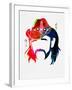 Lemmy Watercolor-Lana Feldman-Framed Art Print