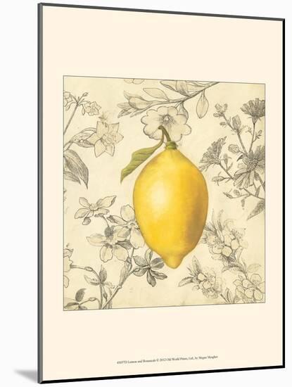 Lemon and Botanicals-Megan Meagher-Mounted Art Print