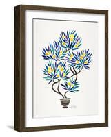 Lemon Bonsai Orange-Cat Coquillette-Framed Giclee Print