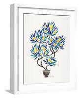 Lemon Bonsai Orange-Cat Coquillette-Framed Giclee Print