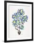 Lemon Bonsai Orange-Cat Coquillette-Framed Giclee Print