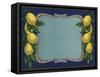 Lemon Branches - Citrus Crate Label-Lantern Press-Framed Stretched Canvas