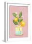 Lemon Bunch in Vase-Raissa Oltmanns-Framed Giclee Print