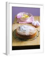 Lemon Cake with Icing Sugar-Nikolai Buroh-Framed Photographic Print