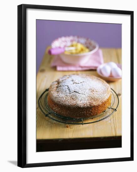 Lemon Cake with Icing Sugar-Nikolai Buroh-Framed Photographic Print