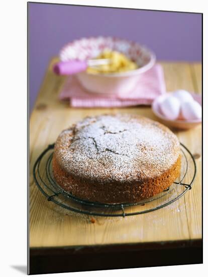 Lemon Cake with Icing Sugar-Nikolai Buroh-Mounted Photographic Print