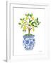 Lemon Chinoiserie I v2-Farida Zaman-Framed Art Print