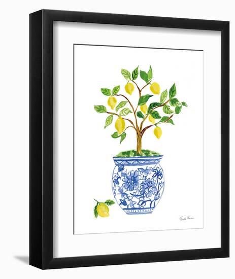 Lemon Chinoiserie I-Farida Zaman-Framed Art Print