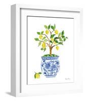 Lemon Chinoiserie I-Farida Zaman-Framed Art Print