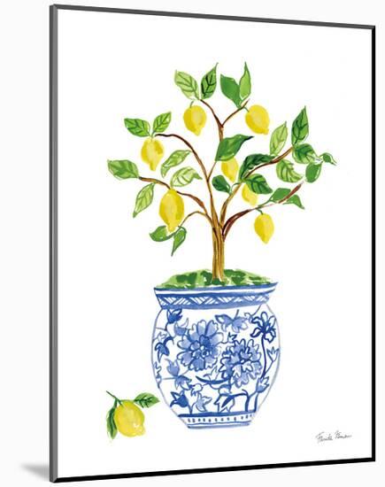 Lemon Chinoiserie I-Farida Zaman-Mounted Art Print