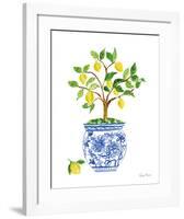 Lemon Chinoiserie I-Farida Zaman-Framed Art Print