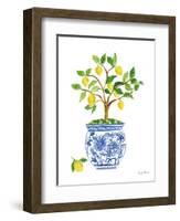 Lemon Chinoiserie I-Farida Zaman-Framed Art Print