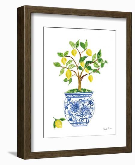 Lemon Chinoiserie I-Farida Zaman-Framed Art Print