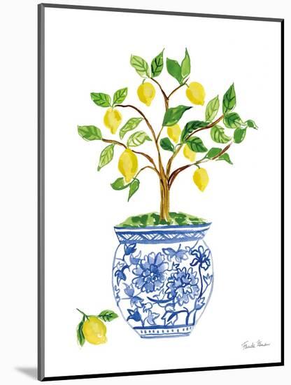 Lemon Chinoiserie I-Farida Zaman-Mounted Art Print