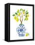 Lemon Chinoiserie II-Farida Zaman-Framed Stretched Canvas