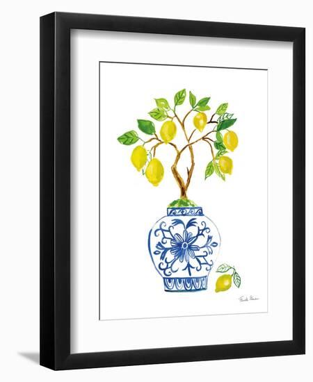 Lemon Chinoiserie II-Farida Zaman-Framed Art Print