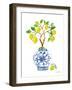 Lemon Chinoiserie II-Farida Zaman-Framed Art Print