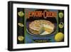 Lemon Creme Brand - Alta Loma, California - Citrus Crate Label-Lantern Press-Framed Art Print
