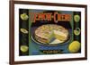 Lemon Creme Brand - Alta Loma, California - Citrus Crate Label-Lantern Press-Framed Art Print