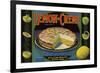 Lemon Creme Brand - Alta Loma, California - Citrus Crate Label-Lantern Press-Framed Art Print