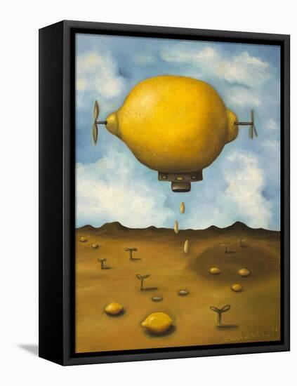 Lemon Drops-Leah Saulnier-Framed Stretched Canvas