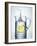 Lemon Falling into Jug of Water-Petr Gross-Framed Photographic Print