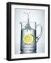 Lemon Falling into Jug of Water-Petr Gross-Framed Photographic Print