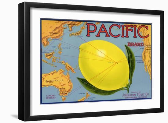 Lemon Fruit Label, 1940-null-Framed Giclee Print