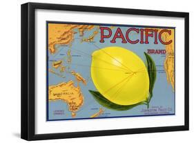 Lemon Fruit Label, 1940-null-Framed Giclee Print