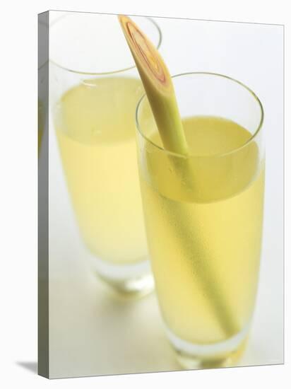 Lemon Grass Lemonade in Two Glasses-Chris Alack-Stretched Canvas