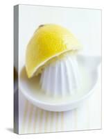 Lemon Half on Lemon Squeezer-Maja Smend-Stretched Canvas